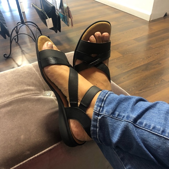 Natural Soul Naturalizer Black Sandals Comfort - Picture 2 of 4